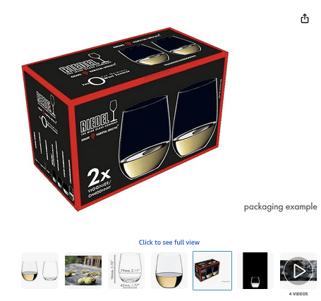 Riedel O Wine Tumbler Viognier/Chardonnay, Set of 2